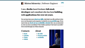 What Salomvary.com website looked like in 2020 (4 years ago)