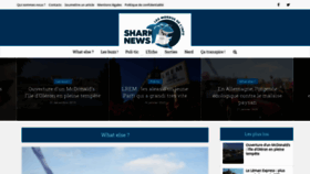 What Sharknews.fr website looked like in 2020 (6 years ago)
