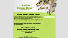 What Sandrasmassagetherapy.com website looked like in 2020 (4 years ago)