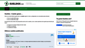 What Sueldos.net website looked like in 2020 (4 years ago)