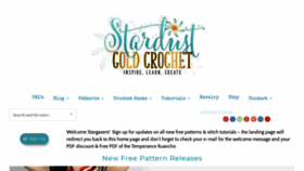 What Stardustgoldcrochet.com website looked like in 2020 (4 years ago)