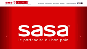 What Sasa-industrie.com website looked like in 2020 (4 years ago)