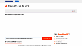 What Soundcloudmp3.org website looked like in 2020 (4 years ago)