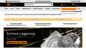 What Silvergoldbull.de website looked like in 2020 (4 years ago)