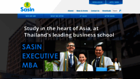 What Sasin.edu website looked like in 2020 (4 years ago)