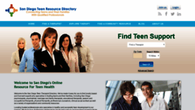 What Sandiegoteentherapists.com website looked like in 2020 (4 years ago)