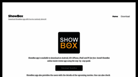 What Showbox.ink website looked like in 2020 (4 years ago)