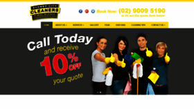 What Sydneycitycleaners.com.au website looked like in 2020 (4 years ago)
