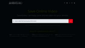 What Savevideo.tube website looked like in 2020 (4 years ago)