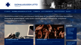 What Suomalaisuudenliitto.fi website looked like in 2020 (4 years ago)