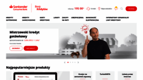 What Santanderconsumer.pl website looked like in 2020 (4 years ago)