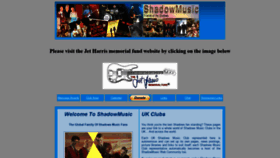 What Shadowmusic.co.uk website looked like in 2020 (4 years ago)