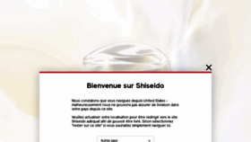 What Shiseido.fr website looked like in 2020 (4 years ago)
