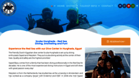 What Scubahurghada.com website looked like in 2020 (4 years ago)