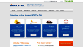What Skolitel.net website looked like in 2020 (4 years ago)