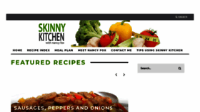 What Skinnykitchen.com website looked like in 2020 (4 years ago)