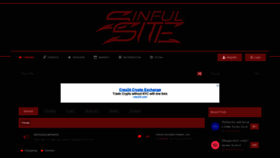 What Sinfulsite.com website looked like in 2020 (4 years ago)