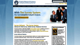 What Surveysystem.com website looked like in 2020 (4 years ago)