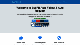 What Subfb.us website looked like in 2020 (4 years ago)