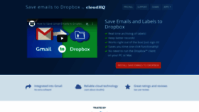 What Save-emails-to-dropbox.com website looked like in 2020 (4 years ago)