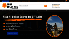 What Shopsolarkits.com website looked like in 2020 (4 years ago)