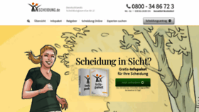 What Scheidung.de website looked like in 2020 (4 years ago)