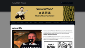What Samurai-walk.com website looked like in 2020 (5 years ago)