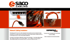 What Sacocabling.co.nz website looked like in 2020 (4 years ago)