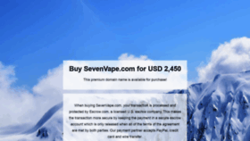 What Sevenvape.com website looked like in 2020 (4 years ago)