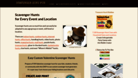 What Scavenger-hunt-fun.com website looked like in 2020 (4 years ago)
