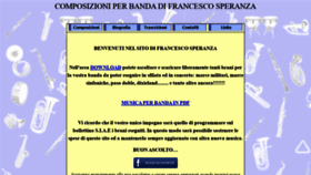 What Speranzafrancesco.it website looked like in 2020 (4 years ago)