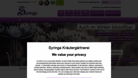 What Syringa-samen.de website looked like in 2020 (4 years ago)