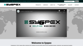 What Syspex.com website looked like in 2020 (4 years ago)
