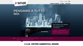 What Siniat.it website looked like in 2020 (4 years ago)