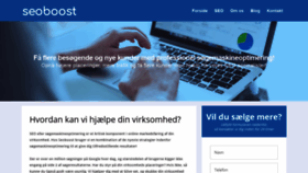 What Seoboost.dk website looked like in 2020 (4 years ago)