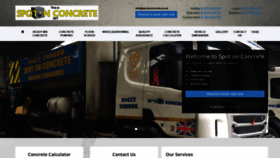 What Spotonconcrete.co.uk website looked like in 2020 (4 years ago)