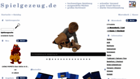 What Spielgezeug.de website looked like in 2020 (4 years ago)