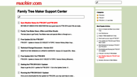 What Support.mackiev.com website looked like in 2020 (4 years ago)