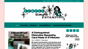 What Simplysimplestamping.com website looked like in 2020 (4 years ago)