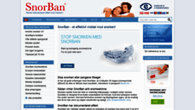 What Snorban.dk website looked like in 2020 (4 years ago)