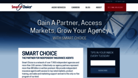 What Smartchoiceagents.com website looked like in 2020 (4 years ago)