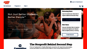 What Secondstep.org website looked like in 2020 (4 years ago)