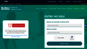 What Sisualuno.mec.gov.br website looked like in 2020 (4 years ago)