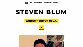 What Steven-blum.net website looked like in 2020 (4 years ago)