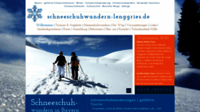 What Schneeschuhwandern-lenggries.de website looked like in 2020 (4 years ago)