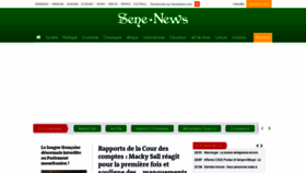 What Senenews.com website looked like in 2020 (4 years ago)
