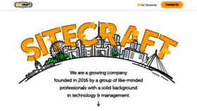 What Sitecraft.co website looked like in 2020 (4 years ago)