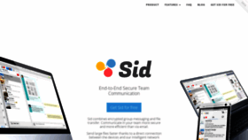 What Sid.co website looked like in 2020 (4 years ago)
