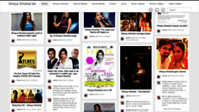What Shreyaghoshal.org website looked like in 2020 (4 years ago)