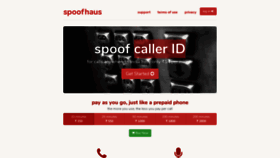 What Spoofhaus.com website looked like in 2020 (4 years ago)